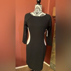 Elegant Black and White Dress